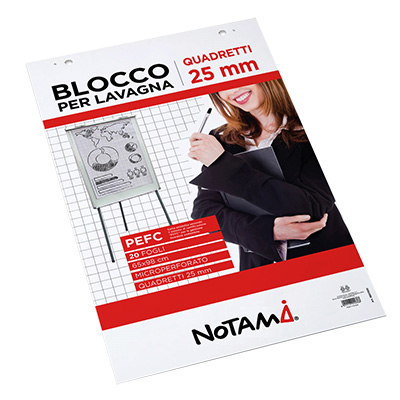 Blocco per lavagna Notami quadretti - 65x98 - fg.20