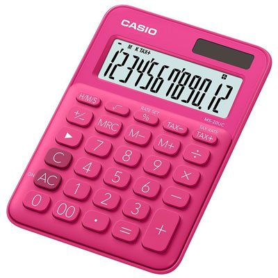 Calcolatrice tavolo Casio ms-20uc rosso