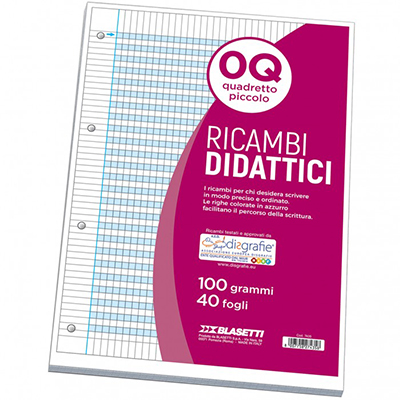 Ricambio didattico A4 fg.40 gr.100 rig.q
