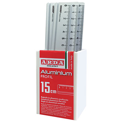 Righello alluminio cm.15 pz.15