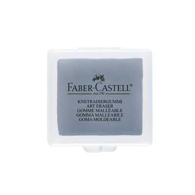 Gomma pane Faber Castell quadrangolare grigia confezione di plastica