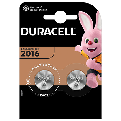 Bl.2 batterie Duracell plus power pastiglia litio dl 2016